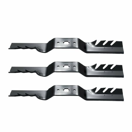 OREGON Lawn Mower Blades 3-pc Set, Gator G3, 17-7/8'' 91-938 for 50'' Deck, Cub Cadet, MTD 528922